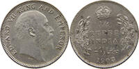INDIA BRITISH 1/4 RUPEE EDWARD VII. (1901 - 1910) -