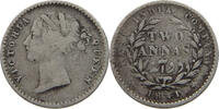INDIA BRITISH 2 ANNAS VICTORIA (1837-1901) EAST INDIA COMPANY -
