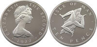 ISLE OF MAN 10 PENCE ELIZABETH II. (1952-2022) SILVER -