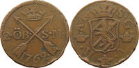 SWEDEN 2 ÖRE ADOLF FRIEDRICH (1751-1771) -
