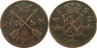 SWEDEN 2 ÖRE ADOLF FRIEDRICH (1751-1771) -