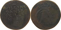 DENMARK 2 SKILLING CHRISTIAN VII. (1766-1808) PERIOD RESTRIKE -