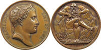 FRANCE MEDAL Napoleon I. 1804-1814, 1815 auf die Fertigstellung der Simplonpaß-Straße -