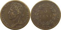 Frankreich - Kolonien 5 centimes Karl X. -