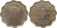 INDIA BRITISH 1 ANNA GEORGE VI. (1936-1952) -