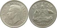 AUSTRALIA 6 PENCE GEORGE VI. (1936-1952) -