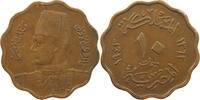 EGYPT 10 MILLIEMES FAROUK I. (1936-1952) -