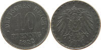 ERSATZMÜNZEN DES 1. WELTKRIEGS 10 PFENNIG EISEN -
