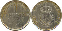 BRANDENBURG PREUßEN 1 PFENNIG Wilhelm I. 1861-1888 Pfennig Probe in Nickel -