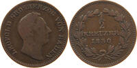 BADEN DURLACH 1/2 KREUZER Leopold Großherzog (1830-1852) -