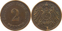 2 PFENNIG 1916 F KAISERREICH PLANCHET ERROR SS