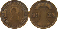 WEIMARER REPUBLIK 2 RENTENPFENNIG WEAK STRUD D -