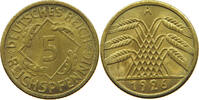 5 REICHSPFENNIG 1926 A WEIMARER REPUBLIK  VZ