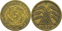 5 REICHSPFENNIG 1926 E WEIMARER REPUBLIK  SS
