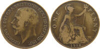 GREAT BRITAIN 1 PENNY GEORGE V. (1910-1936) -