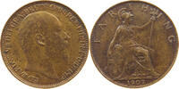 GREAT BRITAIN FARTHING EDWARD VII. (1901 - 1910) -
