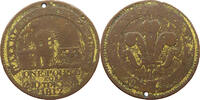 GREAT BRITAIN PENNY GEORGE III. (1760-1820) CORNWALL SCORRIER HOUSE GOLD PLATED -