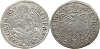 HAUS HABSBURG 3 KREUZER Erzherzog Sigismund Franz 1663-1665 -