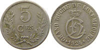 LUXEMBOURG 5 CENTIMES CHARLOTTE (1919-1964) EDGE ERROR -