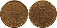 PORTUGAL 50 CENTAVOS REEDED PATTERN Pn259 -
