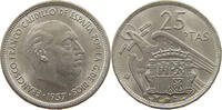 SPAIN 25 PESETAS FRANCISCO FRANCO (1939-1975) -