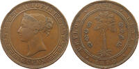 CEYLON 5 CENTS VICTORIA (1837-1901) -