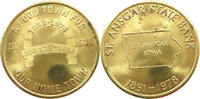 UNITED STATES OF AMERICA MEDAL ST. ANSGAR STATE BANK IOWA -