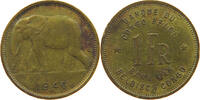 CONGO BELGIAN 1 FRANC LEOPOLD III. (1934-1951) -
