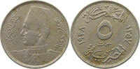 EGYPT 5 MILLIEMES FAROUK I. (1936-1952) -