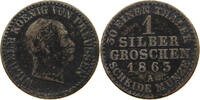 BRANDENBURG PREUßEN 1 SILBERGROSCHEN Wilhelm I. 1861-1888 -