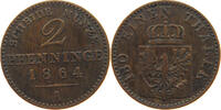 BRANDENBURG PREUßEN 2 PFENNIG Wilhelm I. (1861-1888) -