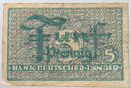 BRD 5 PFENNIG BANK DEUTSCHER LÄNDER -