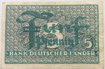 BRD 5 PFENNIG BANK DEUTSCHER LÄNDER -