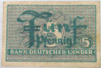 BRD 5 PFENNIG BANK DEUTSCHER LÄNDER -