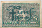 BRD 5 PFENNIG BANK DEUTSCHER LÄNDER -