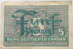 BRD 5 PFENNIG BANK DEUTSCHER LÄNDER -