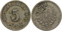5 PFENNIG 1874 G KAISERREICH  SS