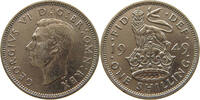 GREAT BRITAIN 1 SHILLING GEORGE VI. (1936-1952) GOLD PLATED -