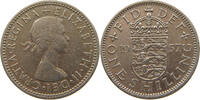GREAT BRITAIN 1 SHILLING ELIZABETH II. (1952-2022) GOLD PLATED -