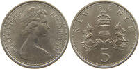GREAT BRITAIN 5 NEW PENCE ELIZABETH II. (1952-2022) -
