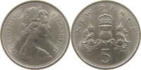 GREAT BRITAIN 5 NEW PENCE ELIZABETH II. (1952-2022) -
