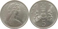 GREAT BRITAIN 5 NEW PENCE ELIZABETH II. (1952-2022) -