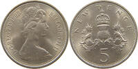 GREAT BRITAIN 5 NEW PENCE ELIZABETH II. (1952-2022) -