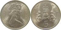 GREAT BRITAIN 5 NEW PENCE ELIZABETH II. (1952-2022) -