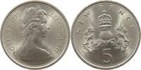 GREAT BRITAIN 5 NEW PENCE ELIZABETH II. (1952-2022) -