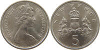 GREAT BRITAIN 5 NEW PENCE ELIZABETH II. (1952-2022) -