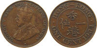 HONG KONG 1 CENT GEORGE V. (1910-1936) -
