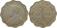 INDIA BRITISH 1 ANNA GEORGE V. (1910-1936) -
