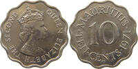 MAURITIUS 10 CENTS ELIZABETH II. (1952-2022) -