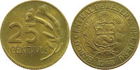 PERU 25 CENTAVOS 1968 VZ 7,00 EUR  zzgl. 5,99 EUR Versand